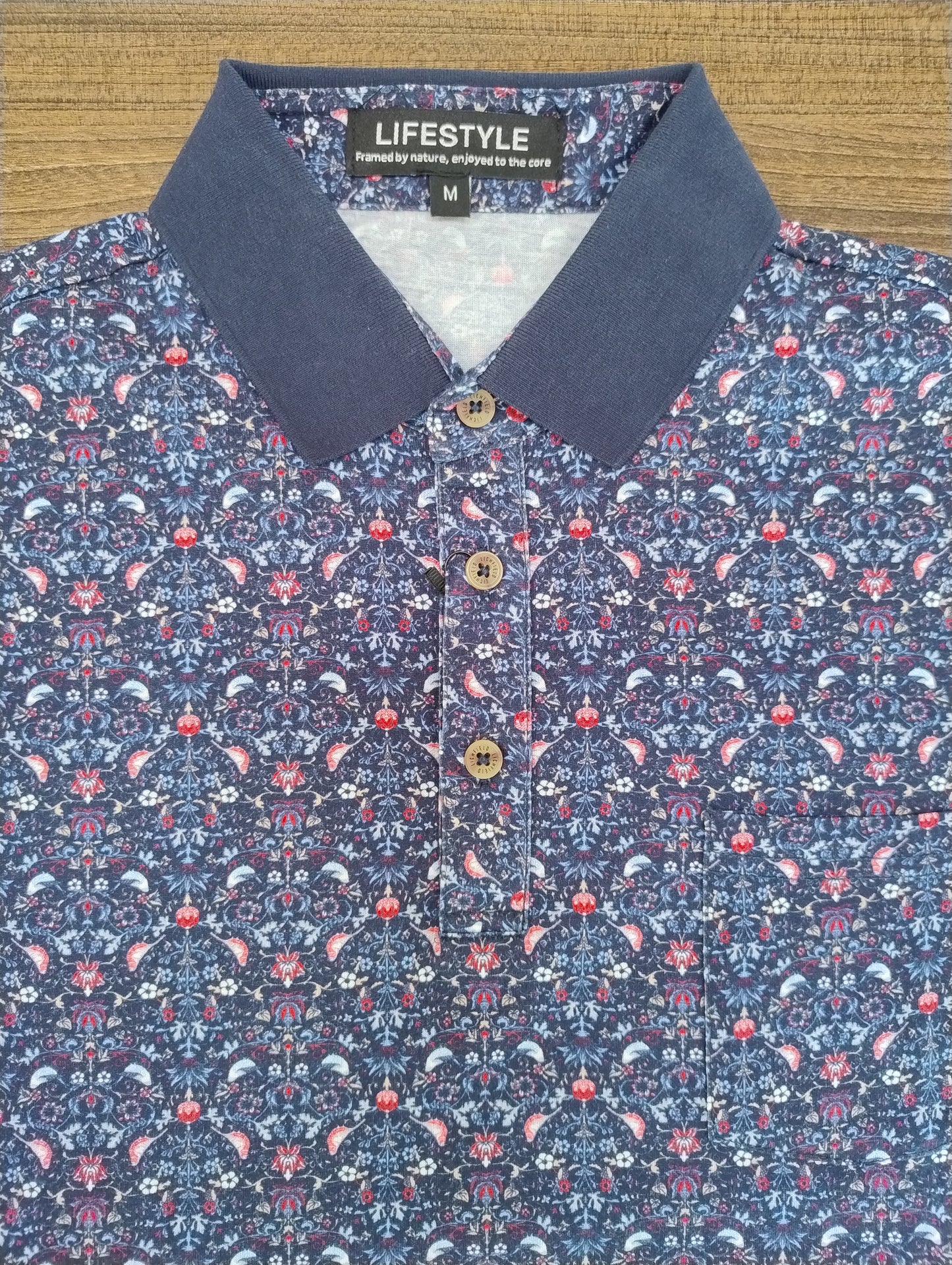 Lifestyle Navy Short Sleeve Polo