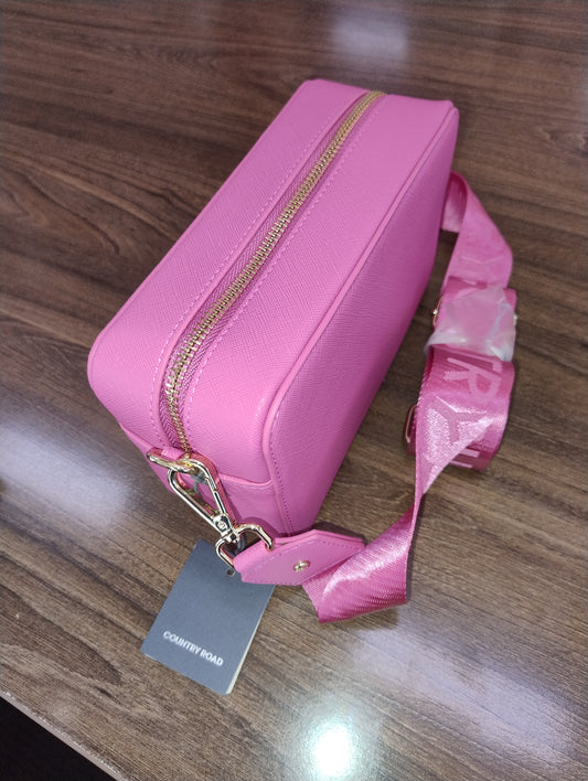 Country Road Branded Camera Bag-Grape