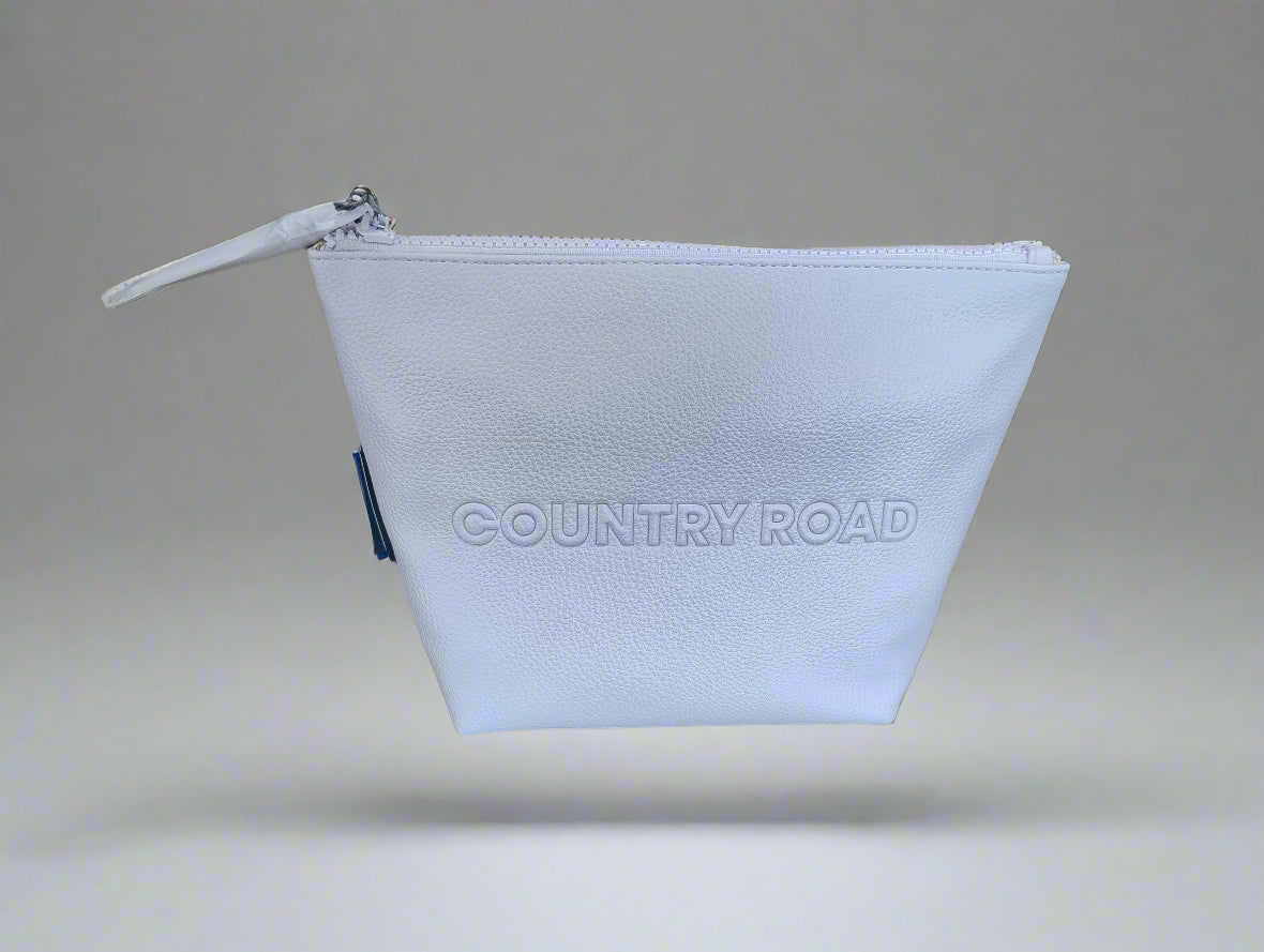 Country Road Branded DTL Tri Cosmetic Bag-Heather