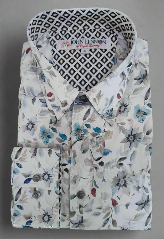 John Lennon Pastel Floral Long Sleeve Shirt