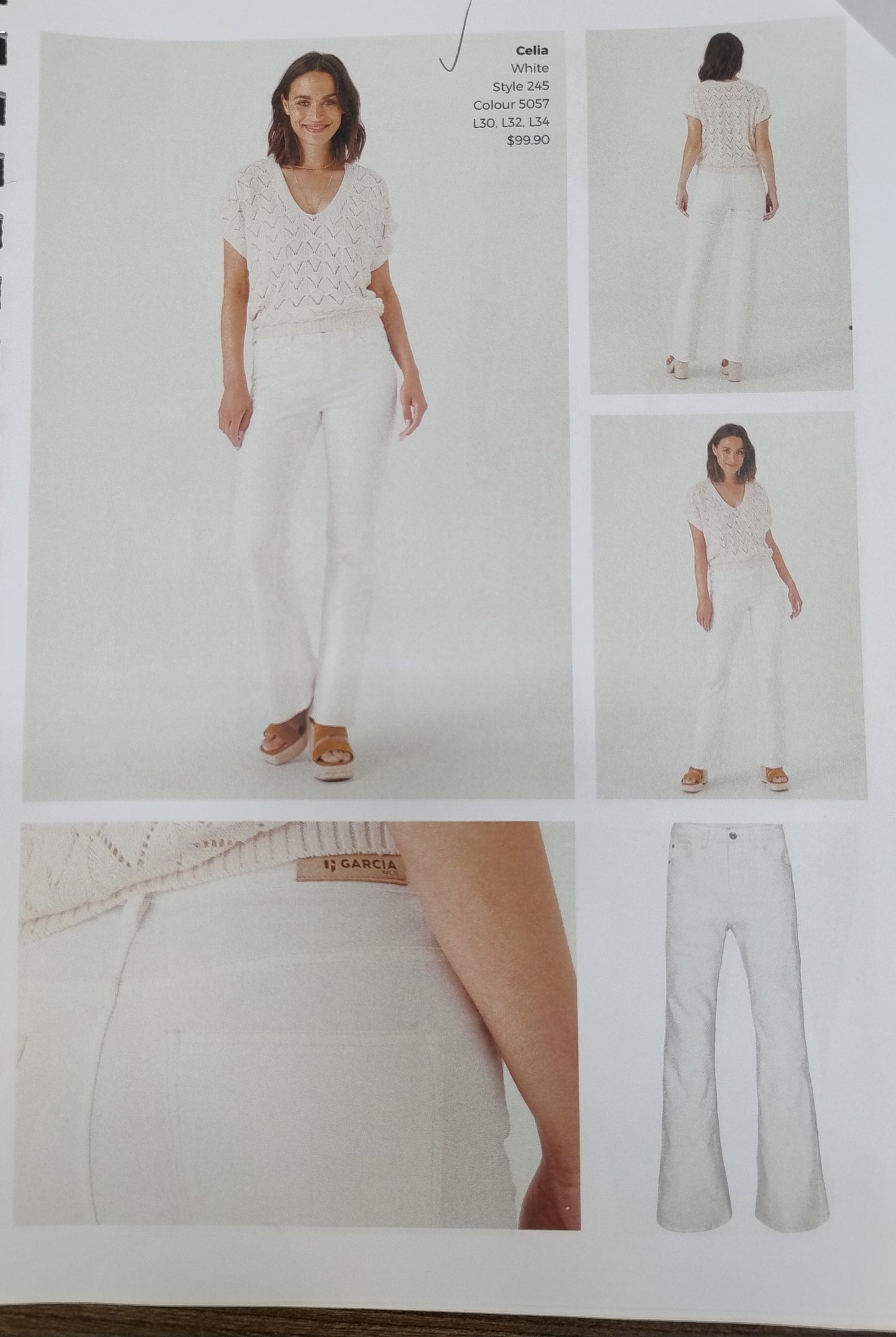 Garcia Celia White Flared Jeans