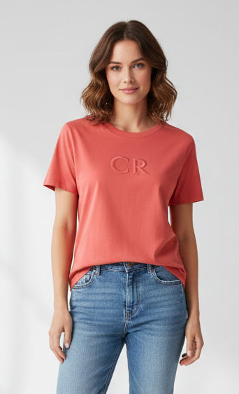 Country Road CR Logo T-Shirt - Cayenne