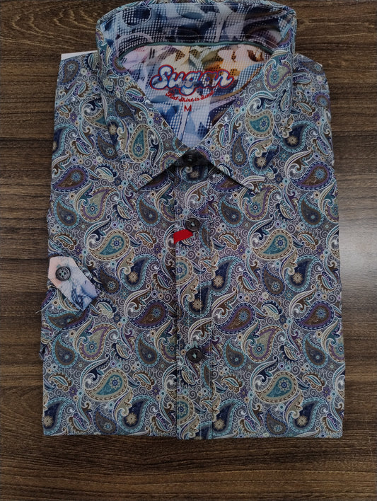Sugar Rhapsody Short Sleeve Shirt - Onyx