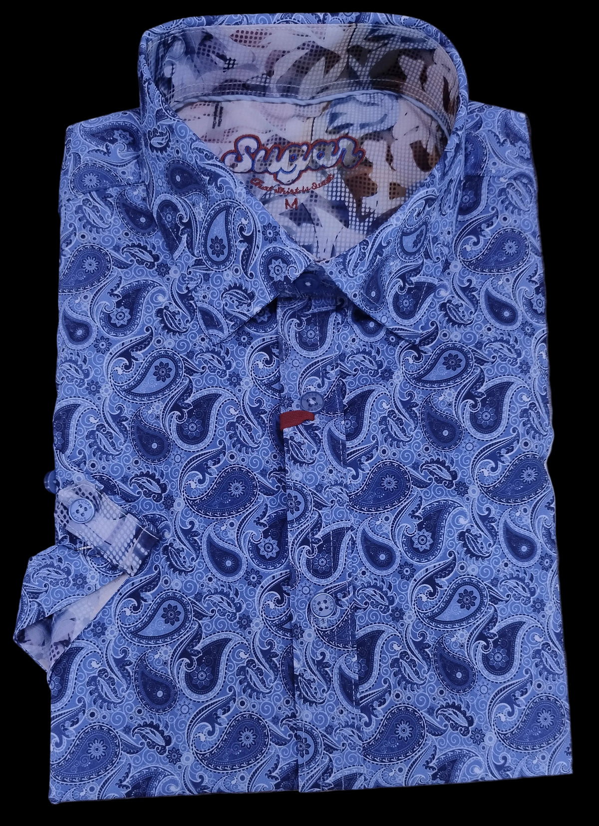 Sugar Rhapsody Short Sleeve Shirt - Cobalt