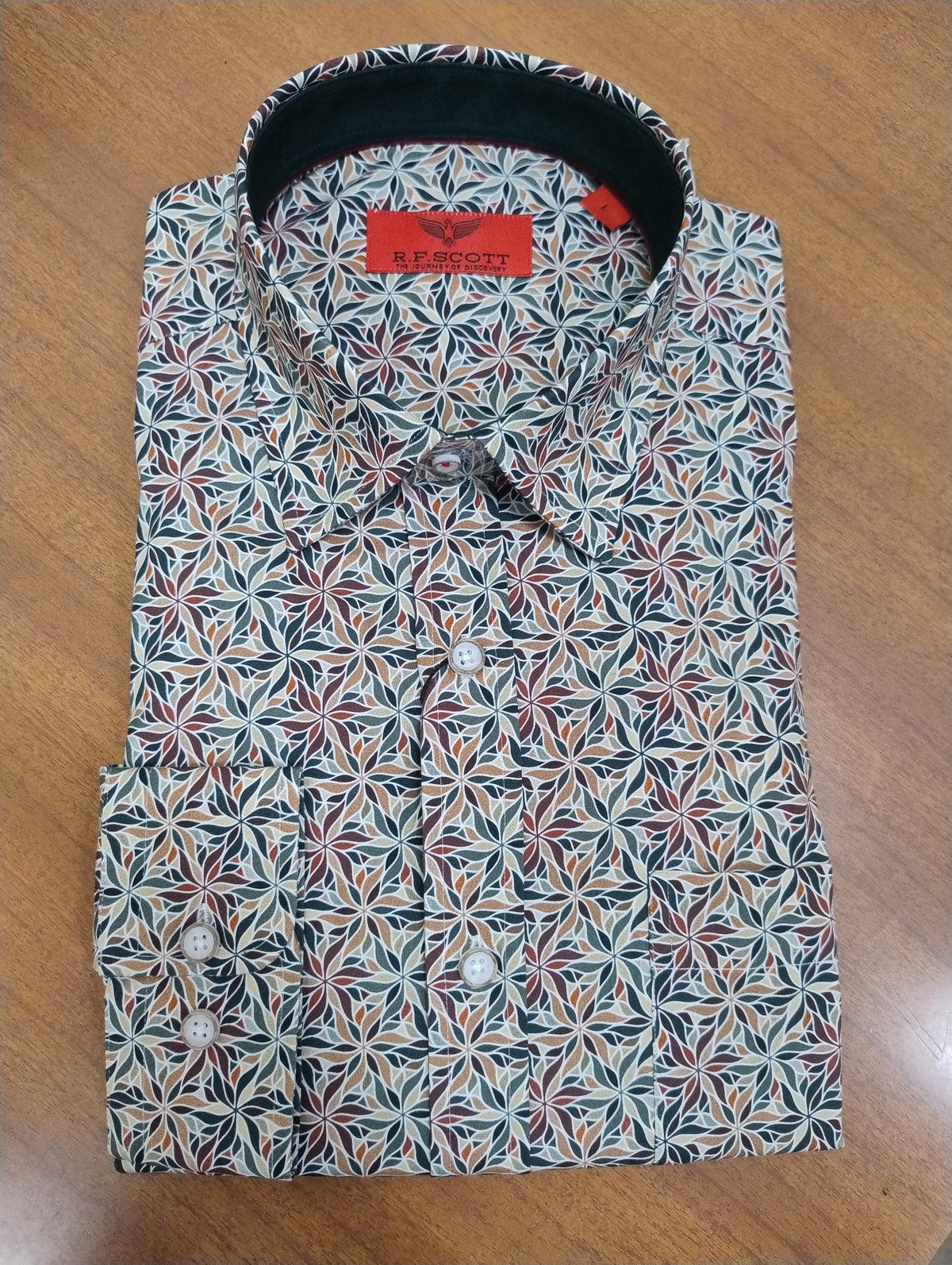 R.F Scott Fielding Long Sleeve Shirt - Salsa