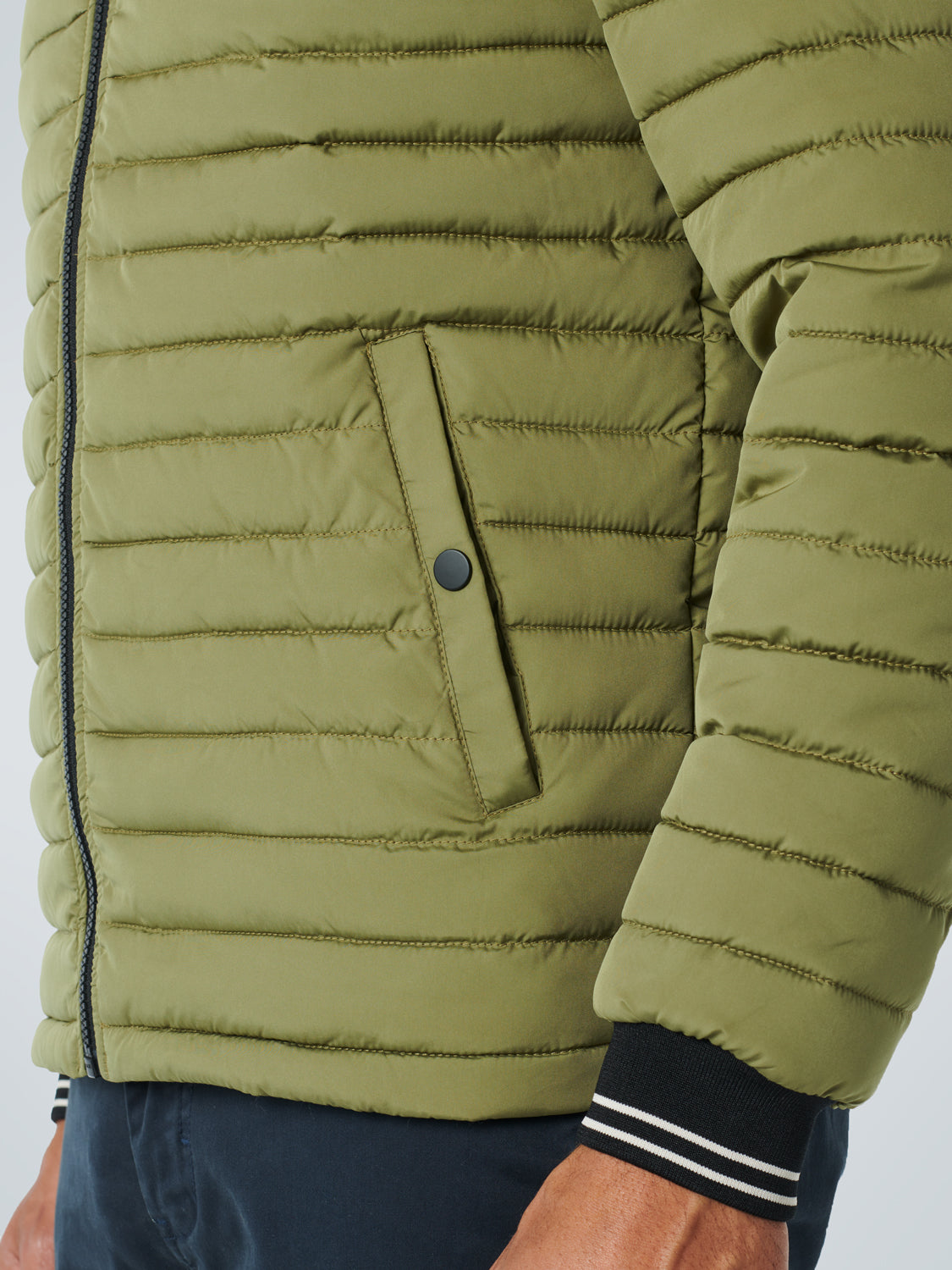 No Excess Sage Green Puffer Jacket