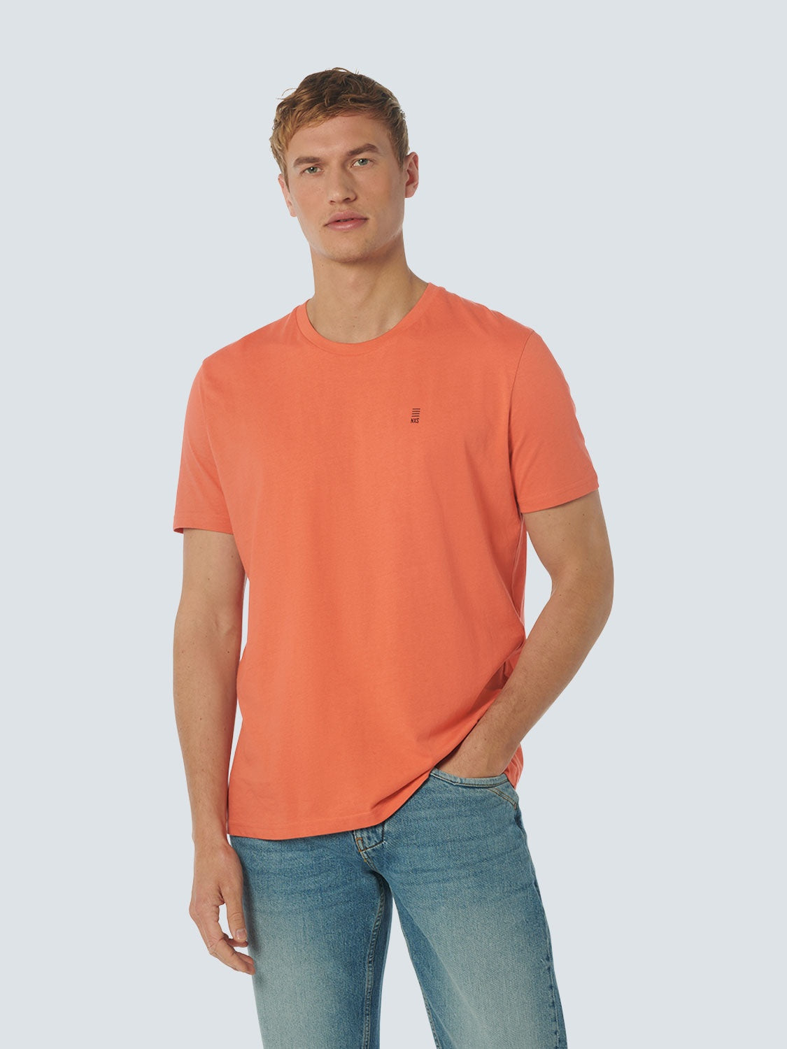 No Excess T-Shirt Crewneck Solid Basic Melon