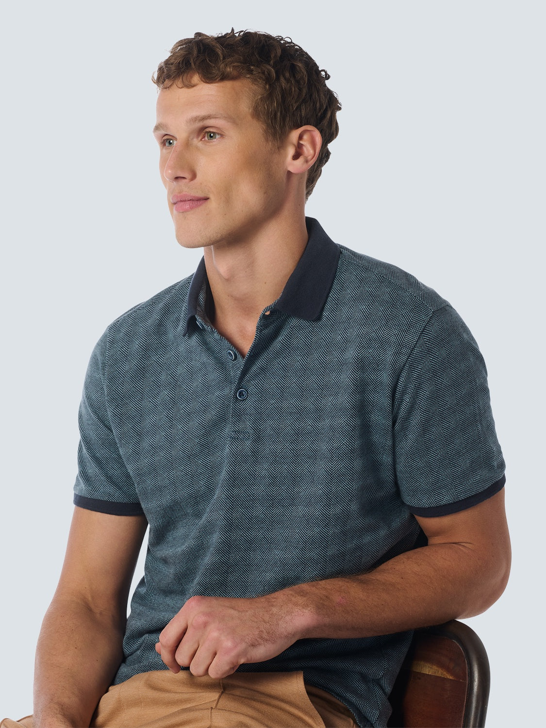 No Excess Polo 2 Coloured Jacquard Night