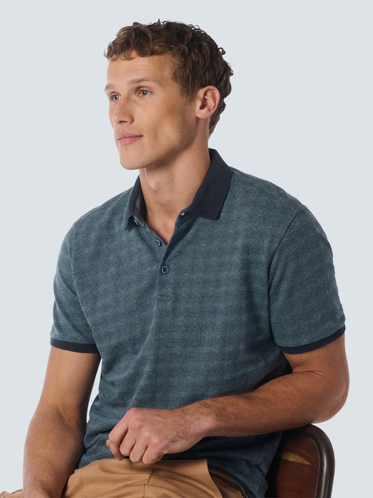 No Excess Polo 2 Coloured Jacquard Night