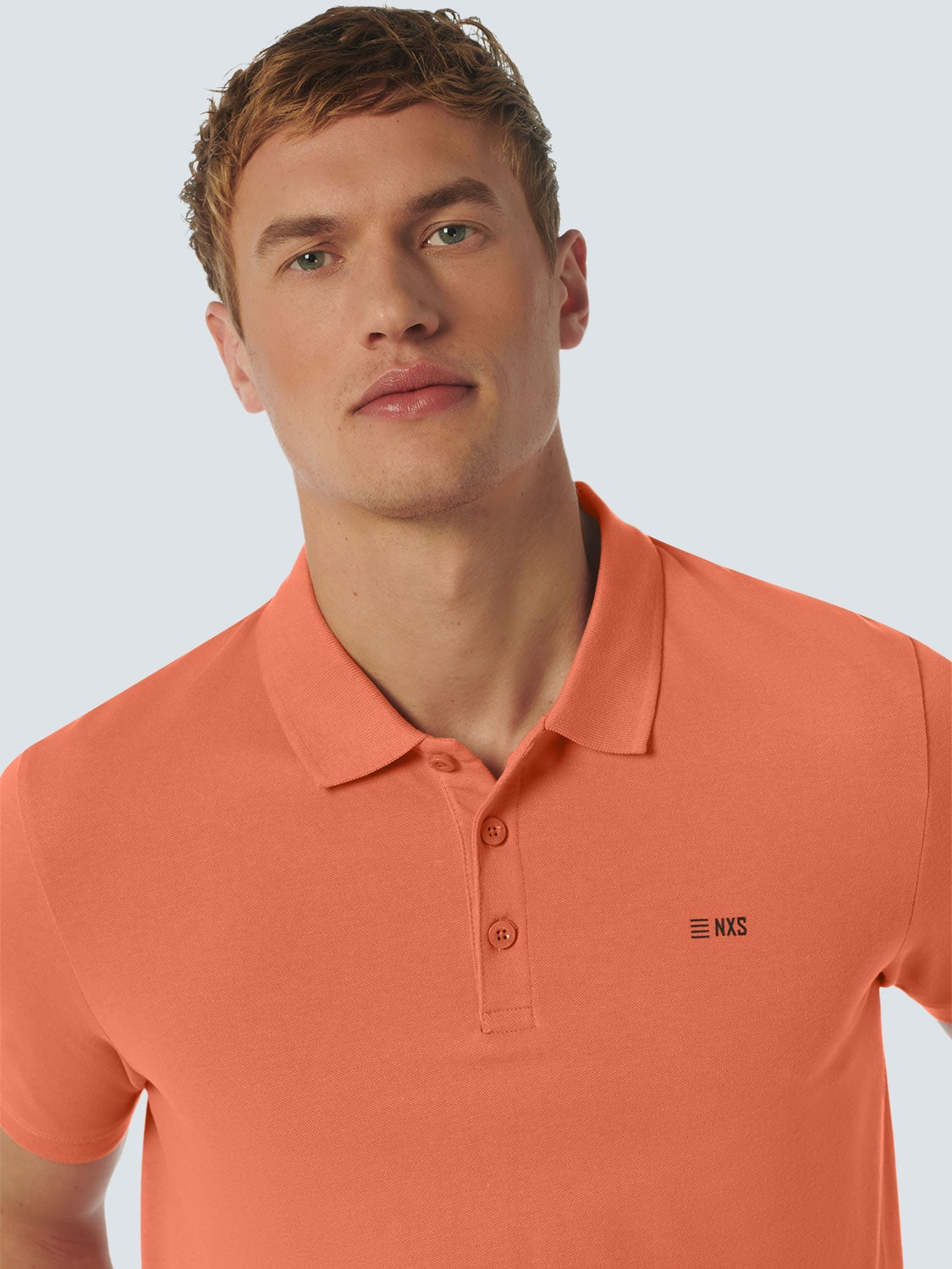 No Excess Polo Solid Stretch Melon