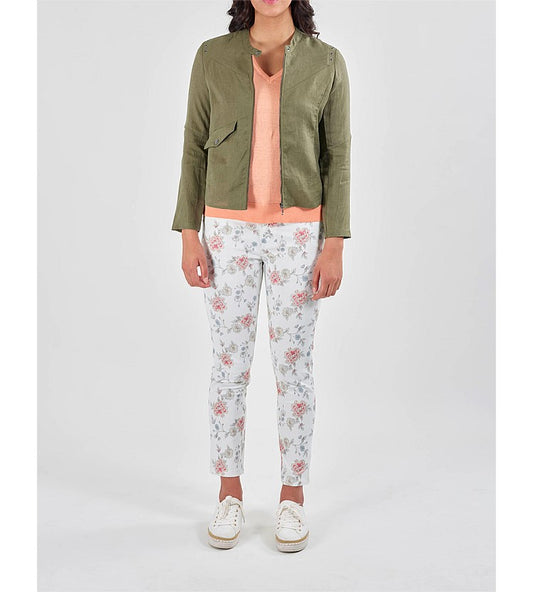 Vassalli Linen Eyelet Jacket