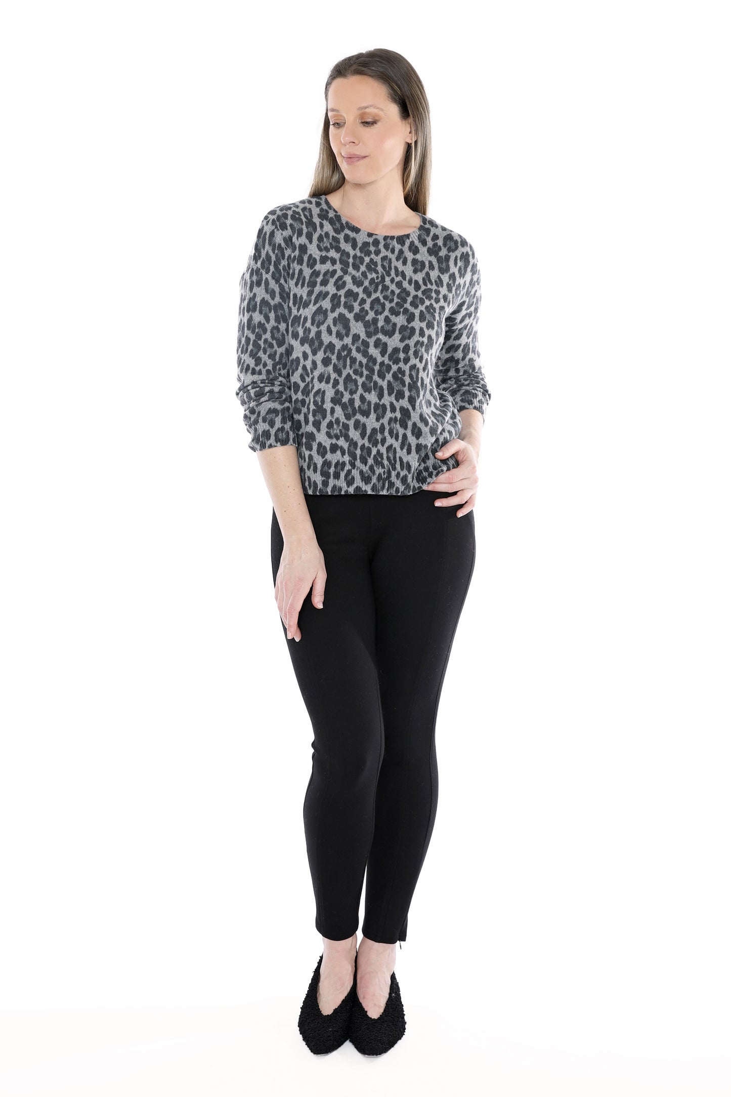 Jump Snow Leopard Knit Jersey - Multi