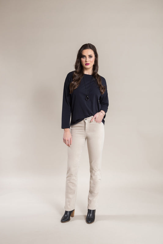 Vassalli Straight Leg Full Length Cord Pant