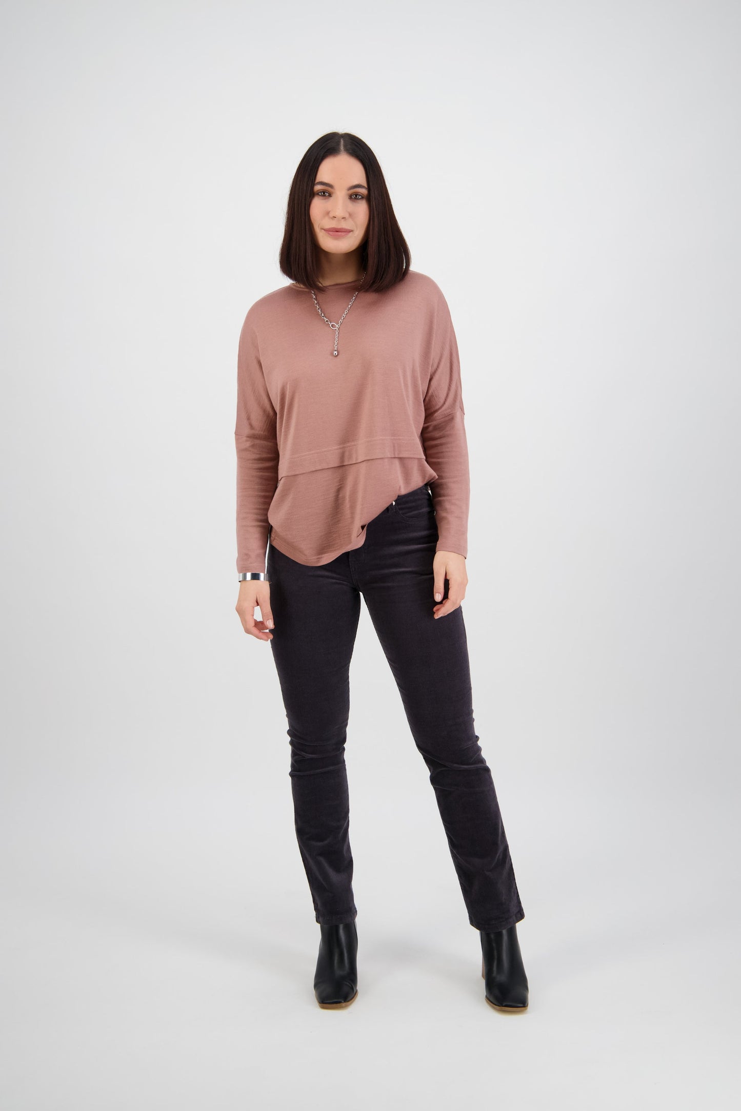 Vassalli Straight Leg Full Length Cord Pant