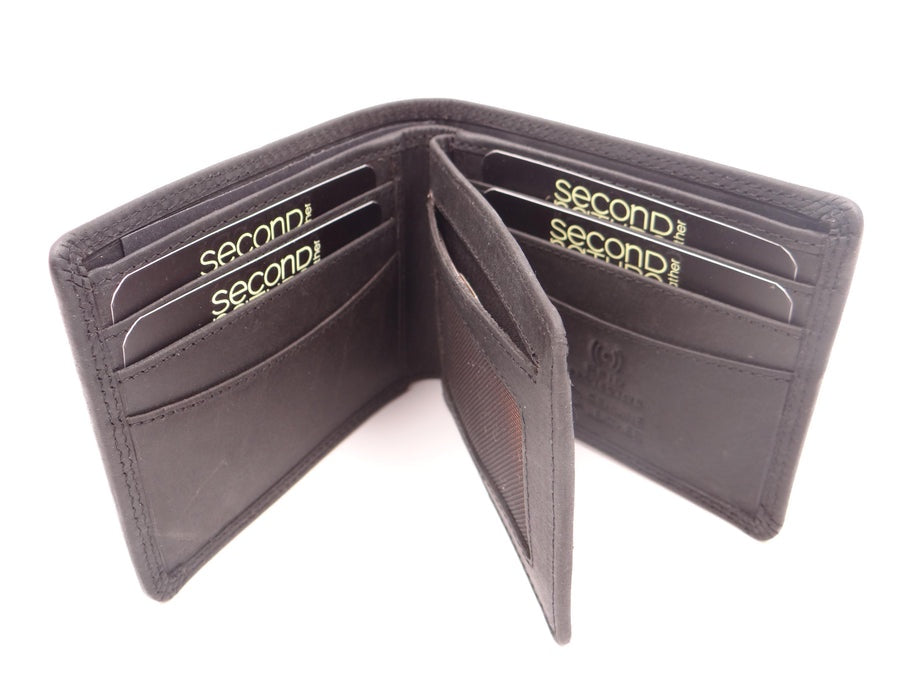 Second Nature Mens BC6 Leather Wallet