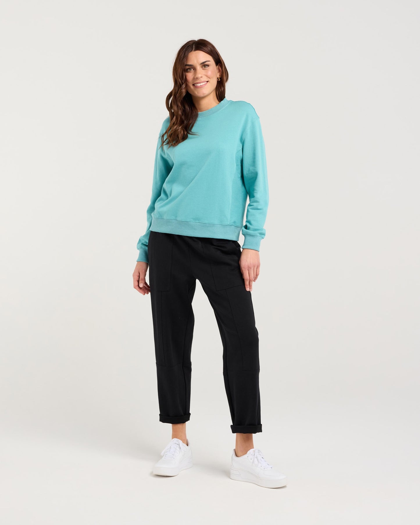 Blackstone Gabriella Side Panel Sweat - Maui Blue