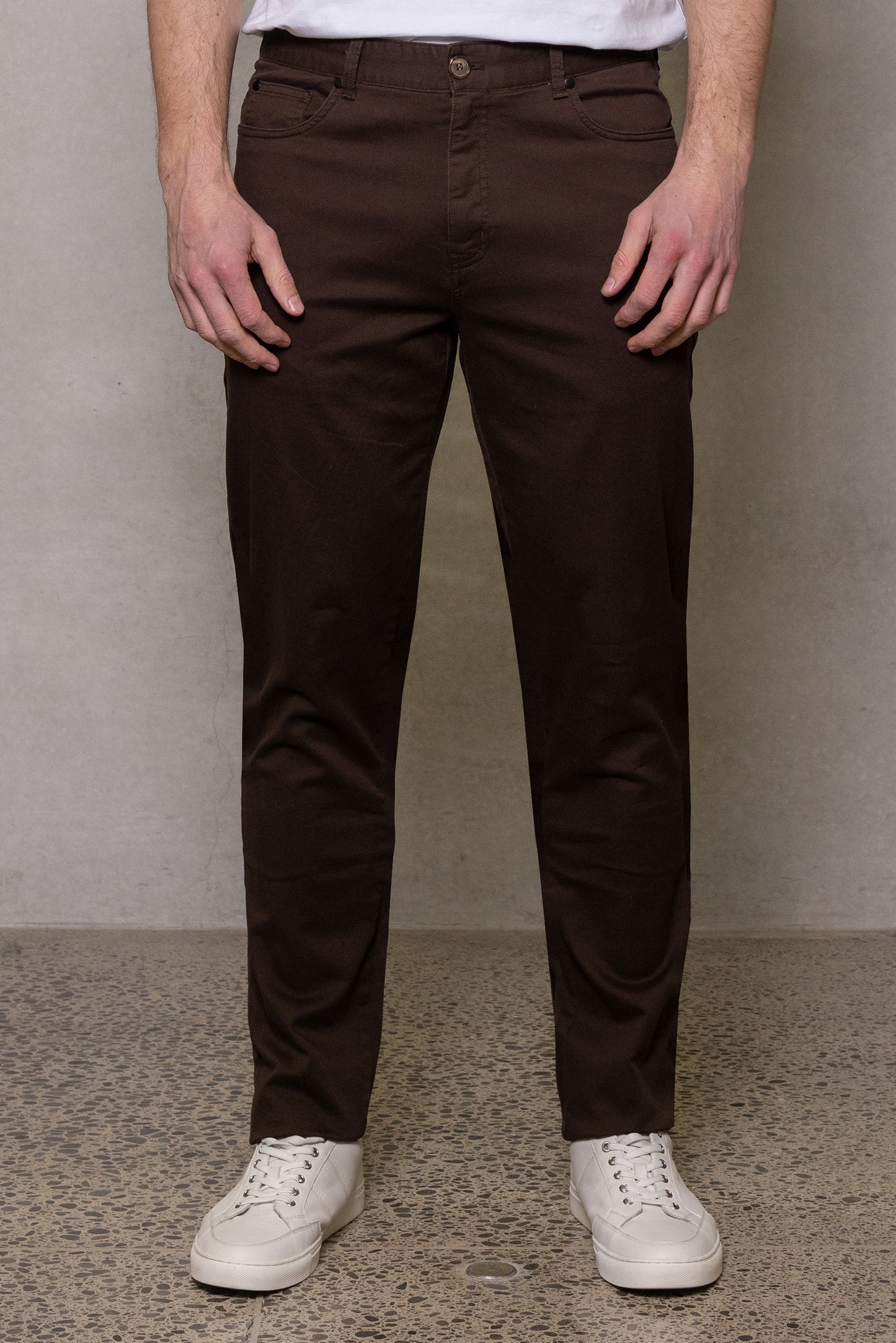 Cutler Pete 5 Pocket Chino - Clove