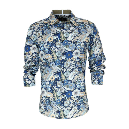 Cutler Seth Iris Stretch Long Sleeve Shirt