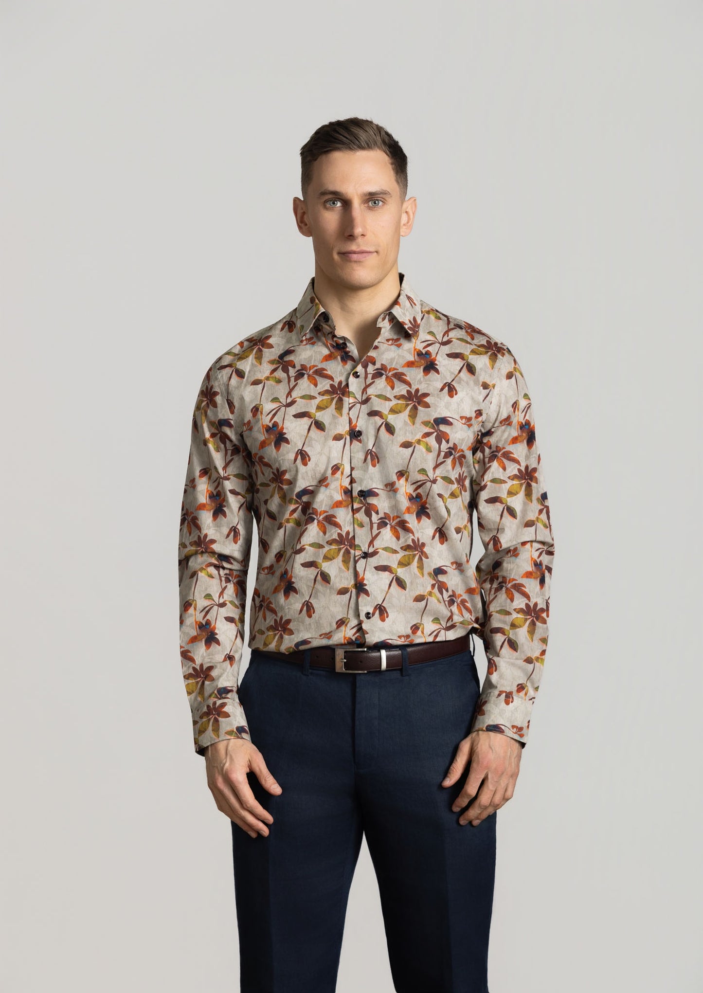 Cutler Beaumont Long Sleeve Shirt - Firefly