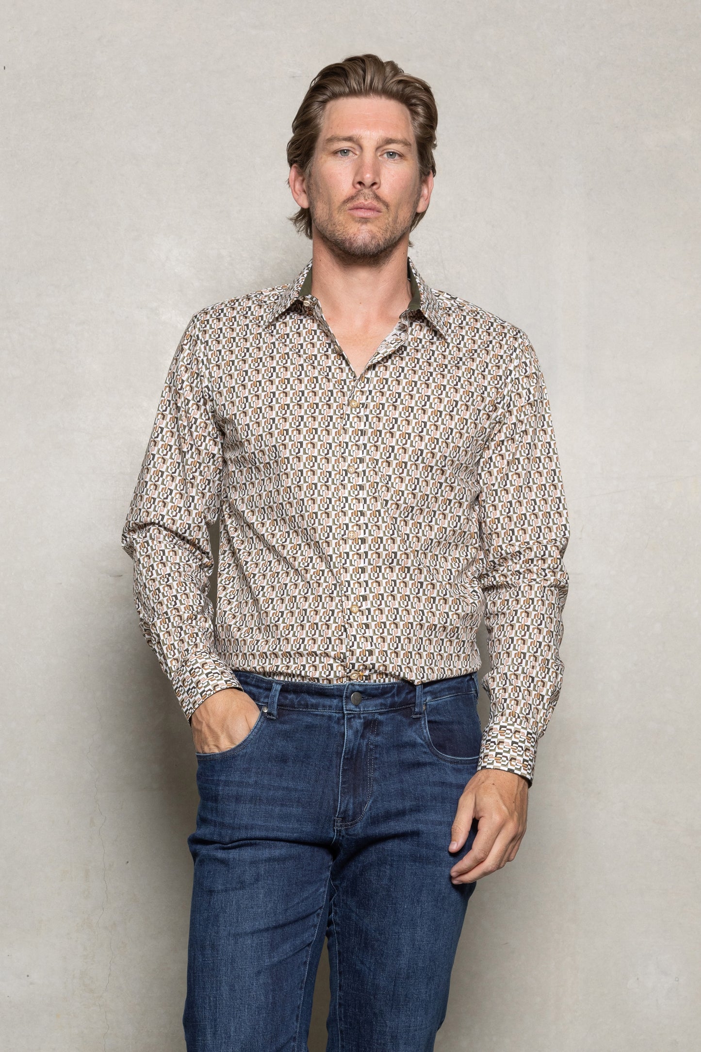 Cutler and Co Blake Long Sleeve Shirt-Hemlock