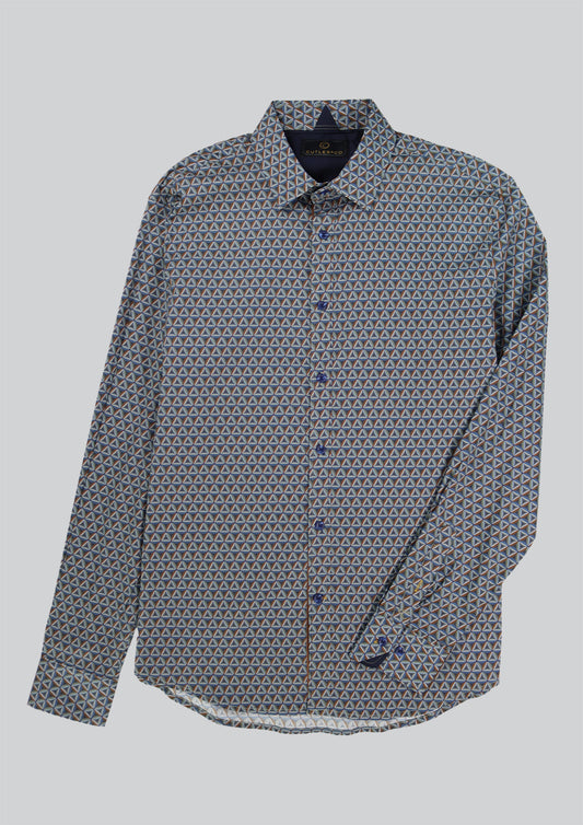 Cutler & Co Richard Long Sleeve Shirt - Cadet