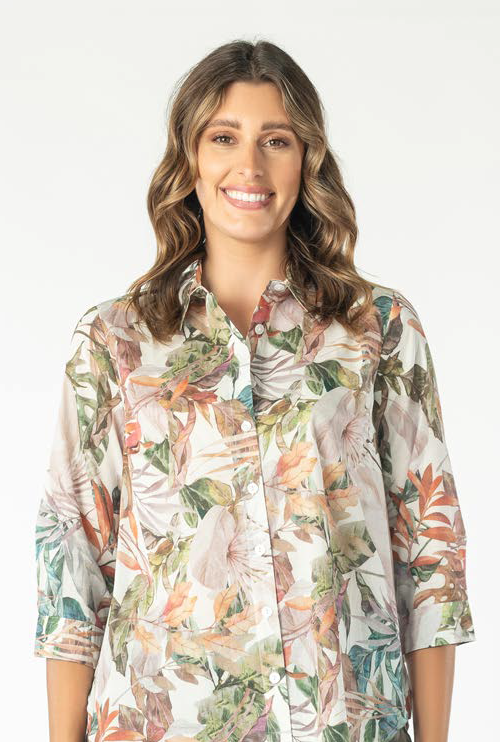 Callan Designs 3/4 Sleeve Milla Short Sleeve Shirt