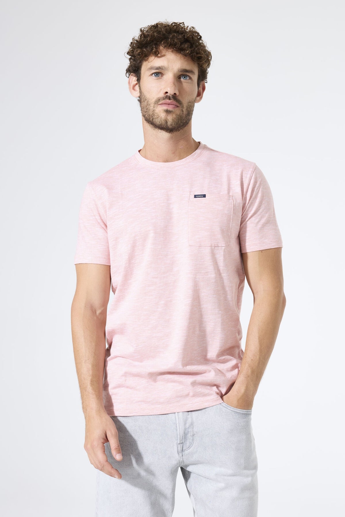 Garcia Short Sleeve Crew Neck T-Shirt - Sunburn
