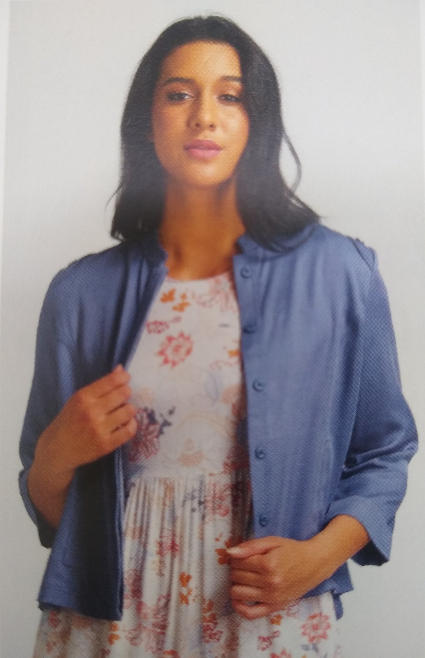 Vassalli Button Up Jacket with Back Pleat