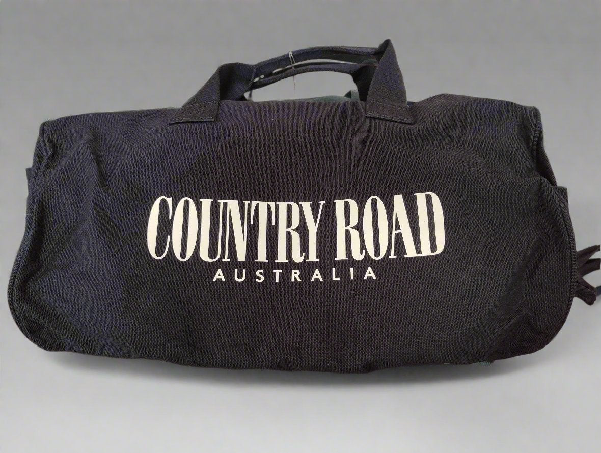 Country Road Organically Grown Cotton Heritage Duffle Bag - Black