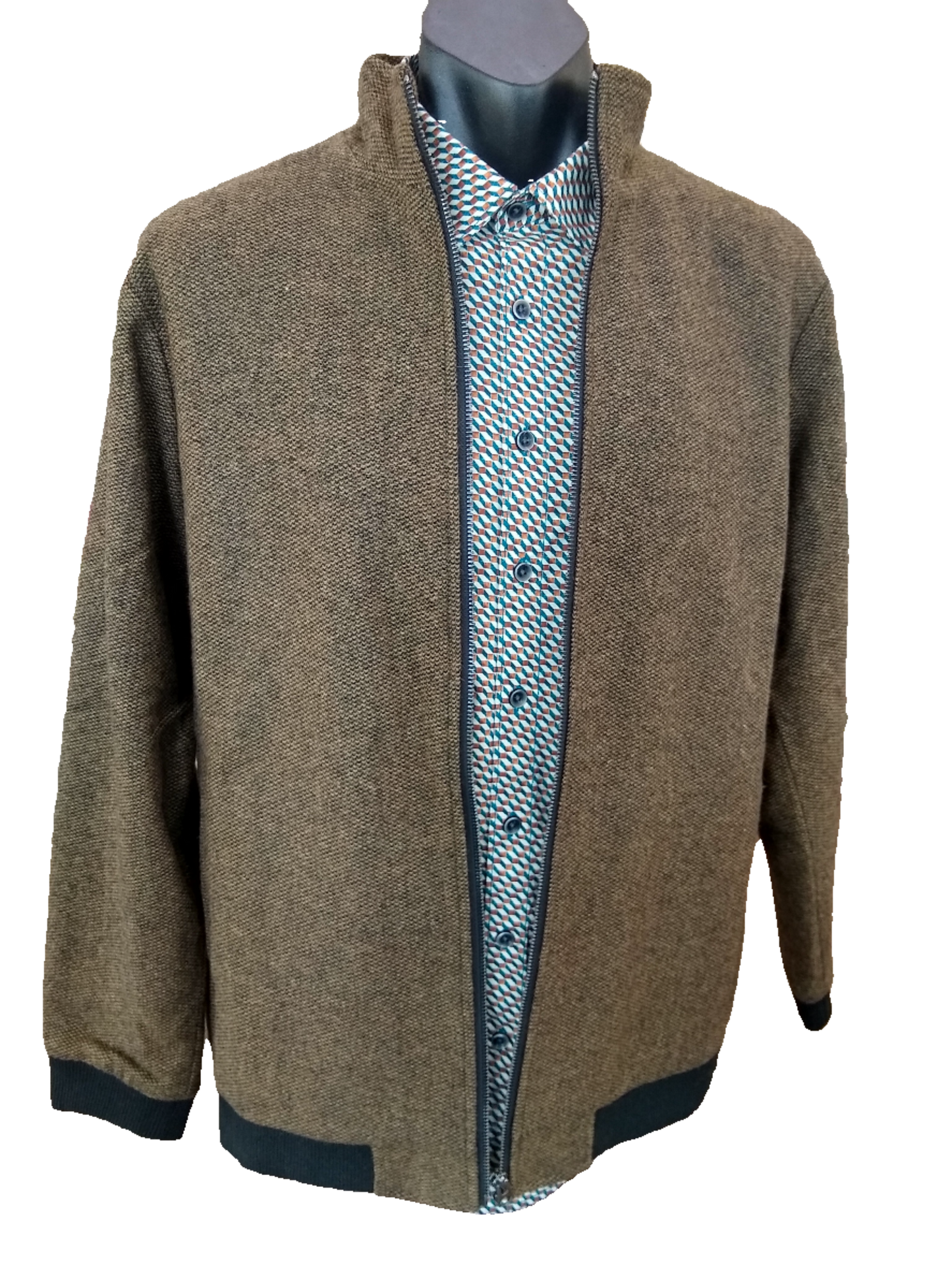 Mechmoto Wool Blend Bomber Jacket - Brown