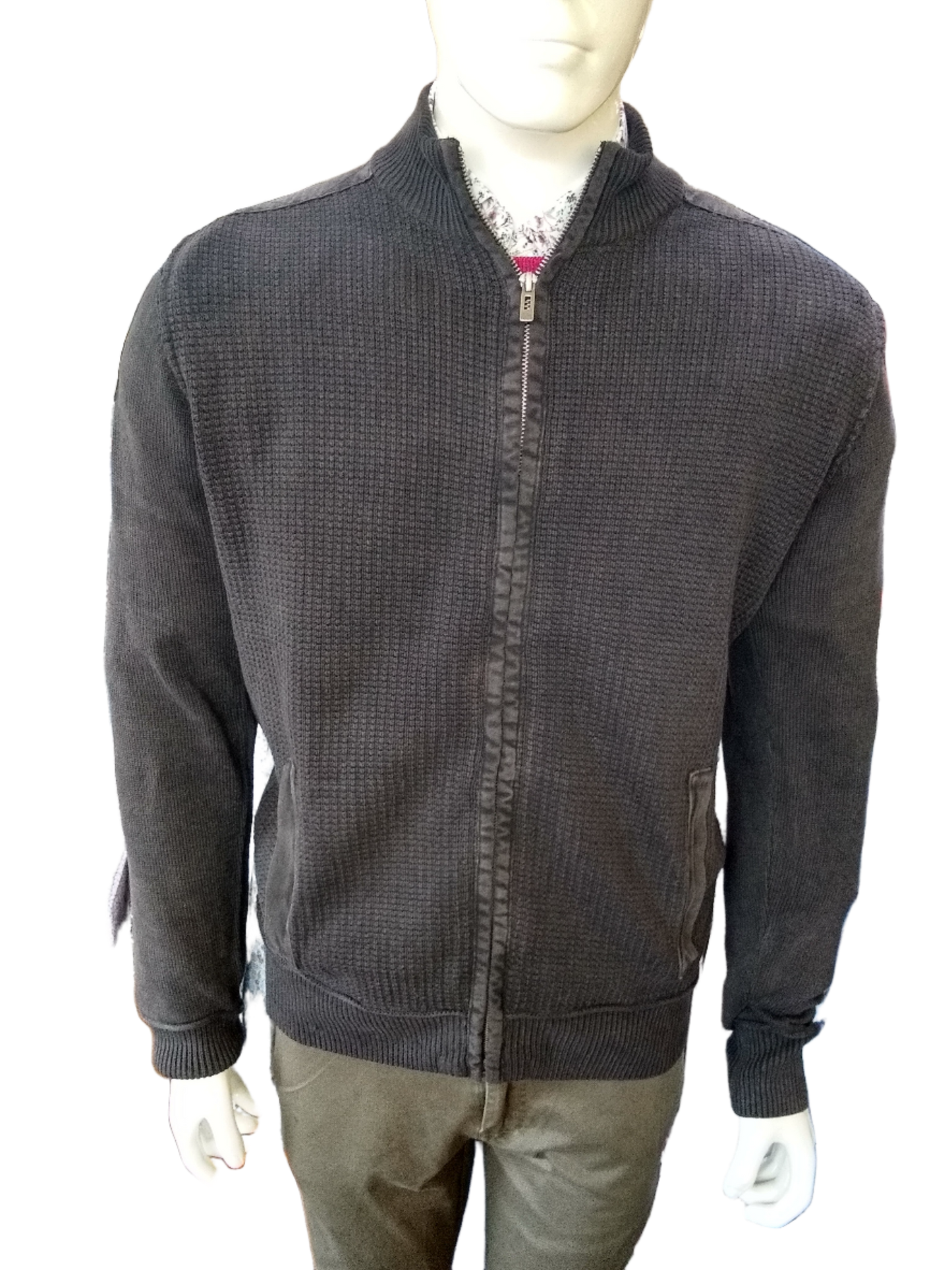 Berlin Waffle Full zip Sweatshirt