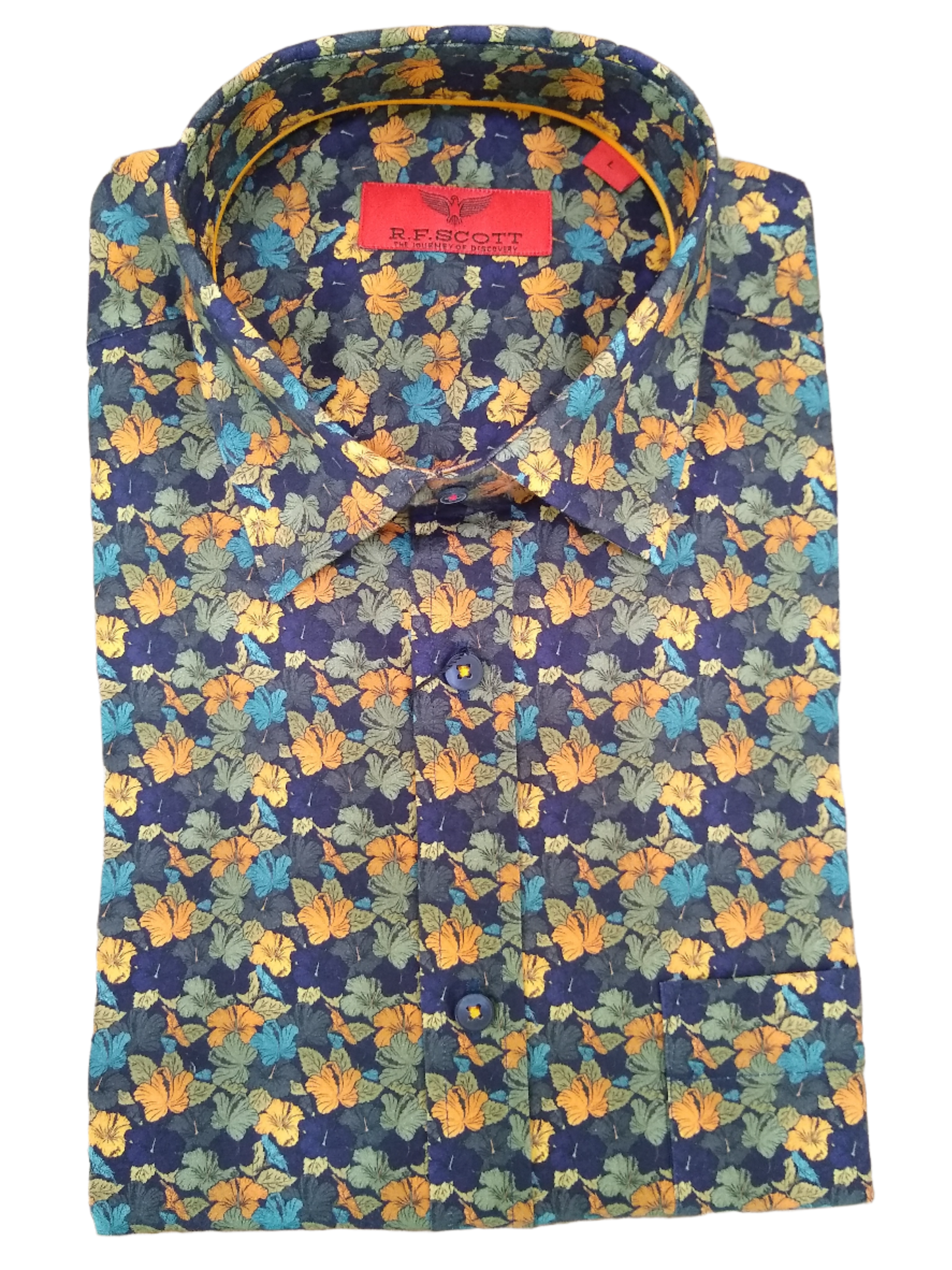 RF Scott Fields Saffron Leaf Short Sleeve Shirt