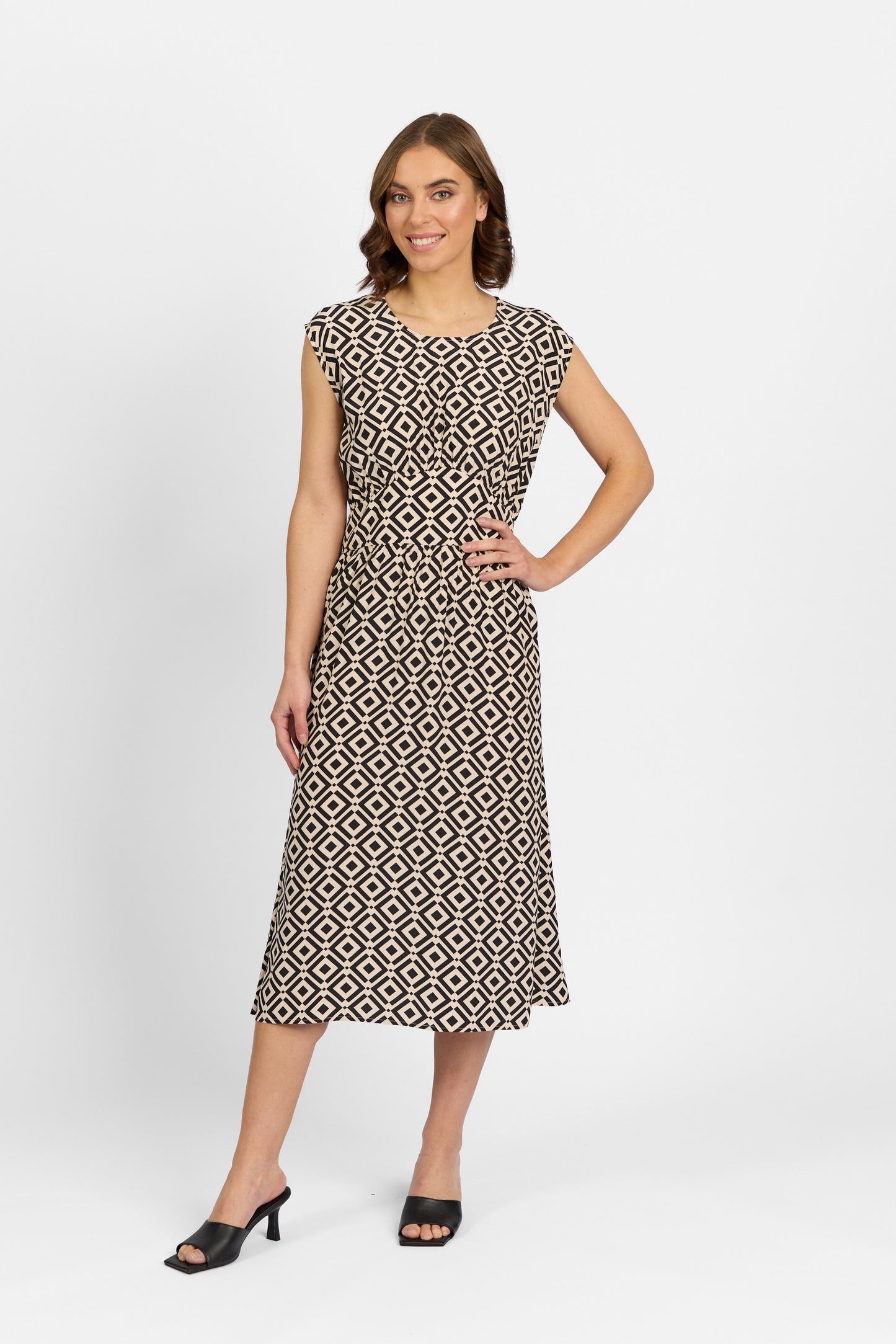 Knewe Theory Print Global Dress