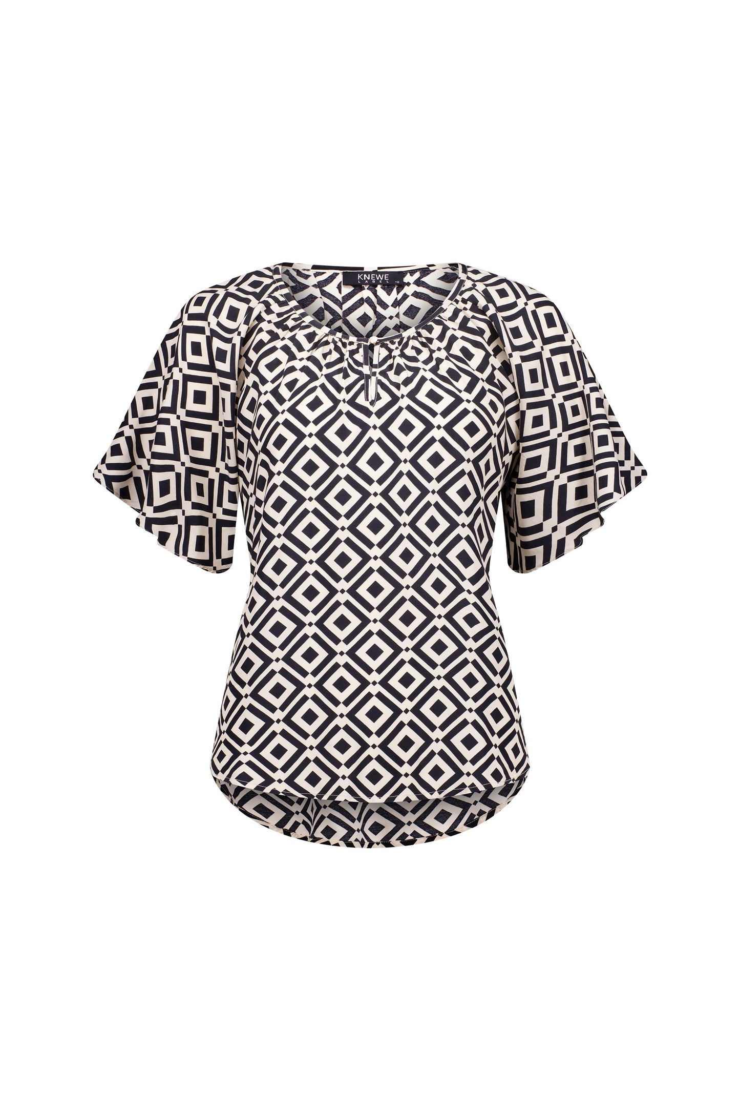 Knewe Theory Print Hazel Top