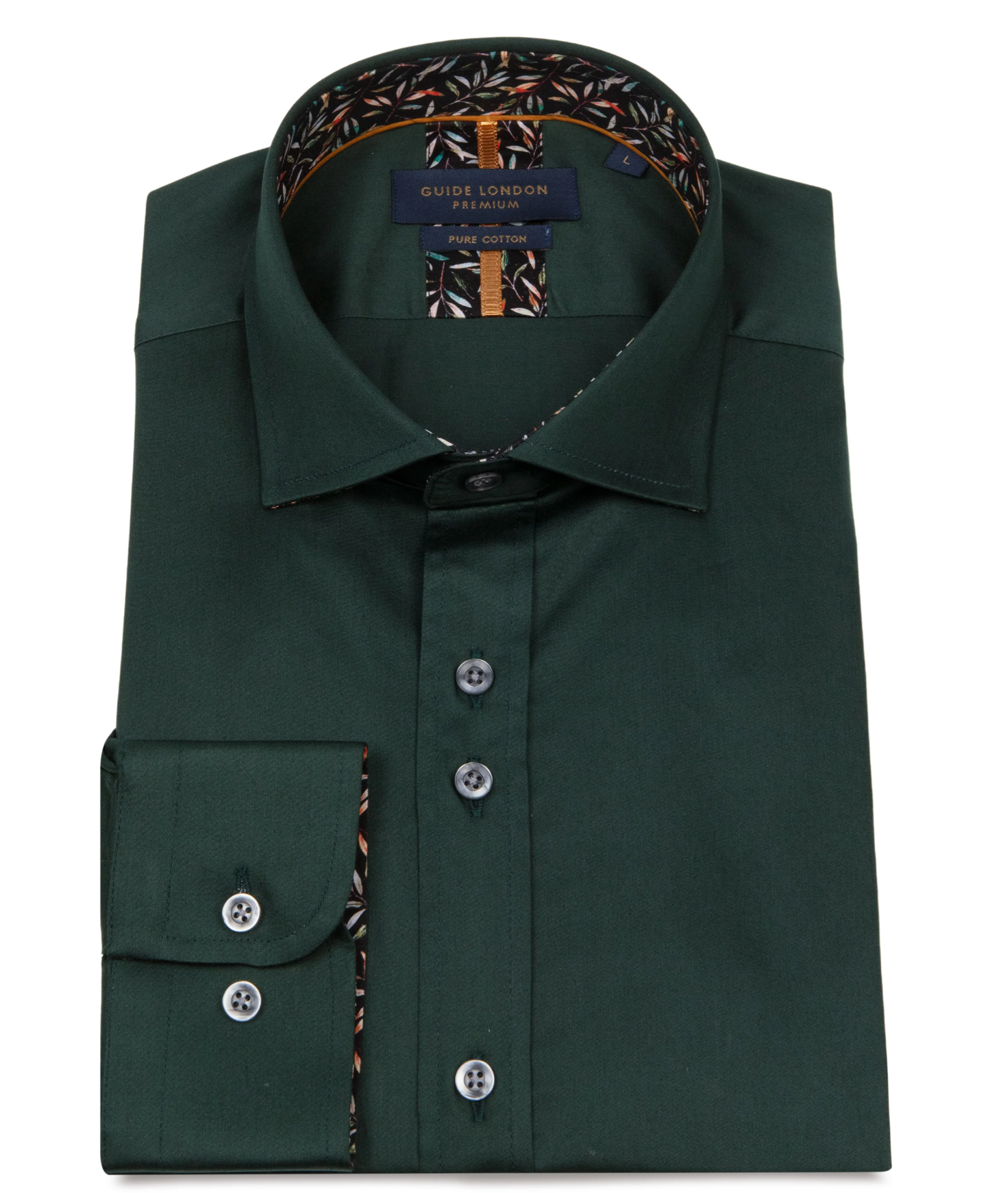 Guide London Plain Long Sleeve Shirt - Bottle