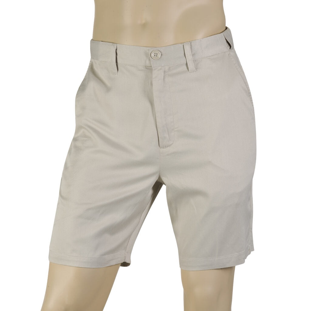 Kingston Grange Bamboo Chino Shorts - Bone