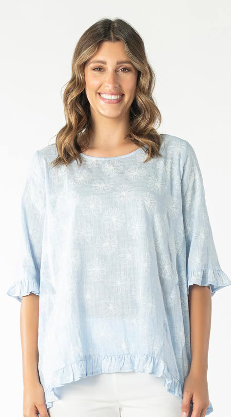 Renoma Light Blue Tunic Top