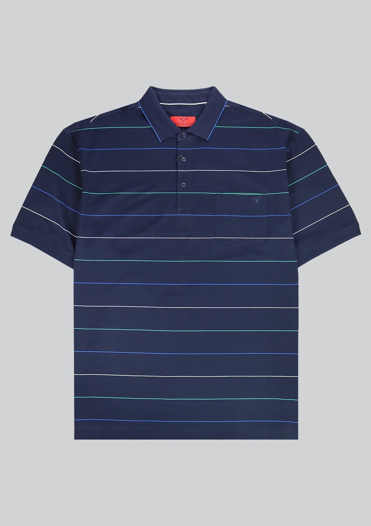 RF Scott Gordan Short Sleeve Polo Shirt - Navy
