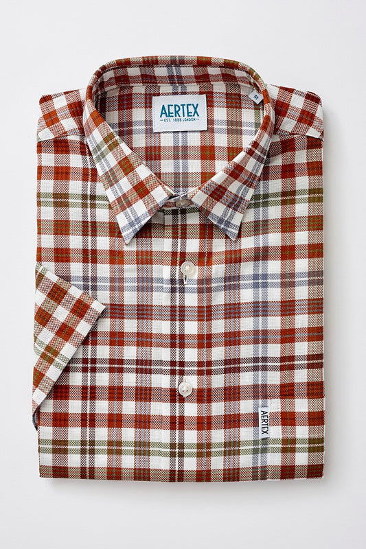Aertex Men's Multi Check Short Sleeve Shirt