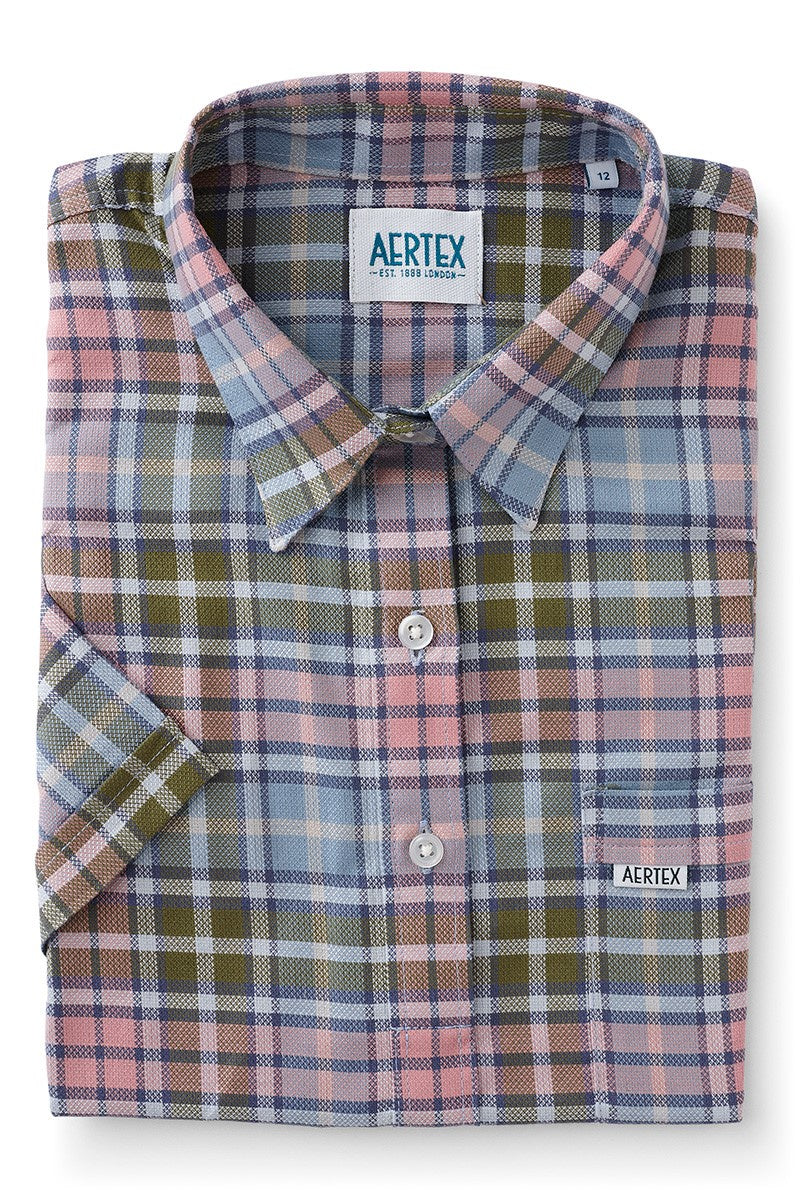 Aertex Women's Multi Check Short Sleeve Shirt