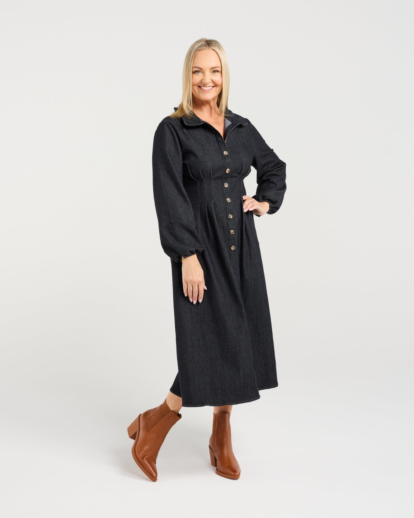 Zafina Kora Dress - Black