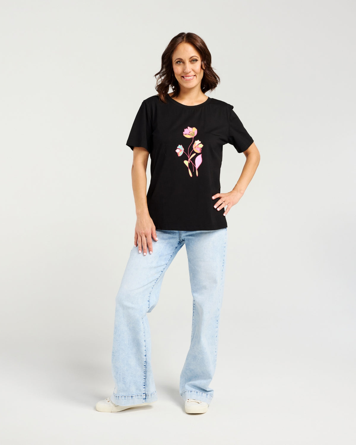 Zafina Lara T-shirt - Black