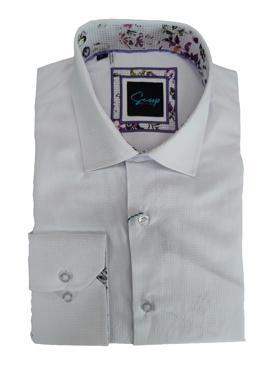 Scoop Alize Long Sleeve Shirt - White