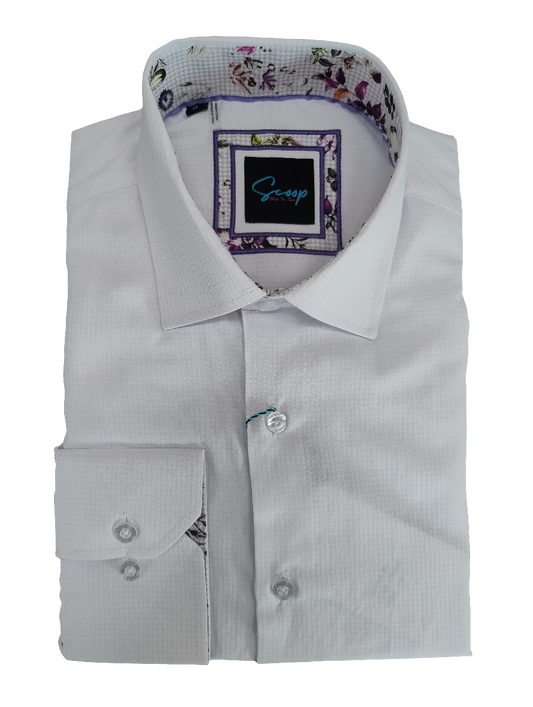 Scoop Alize Long Sleeve Shirt - White