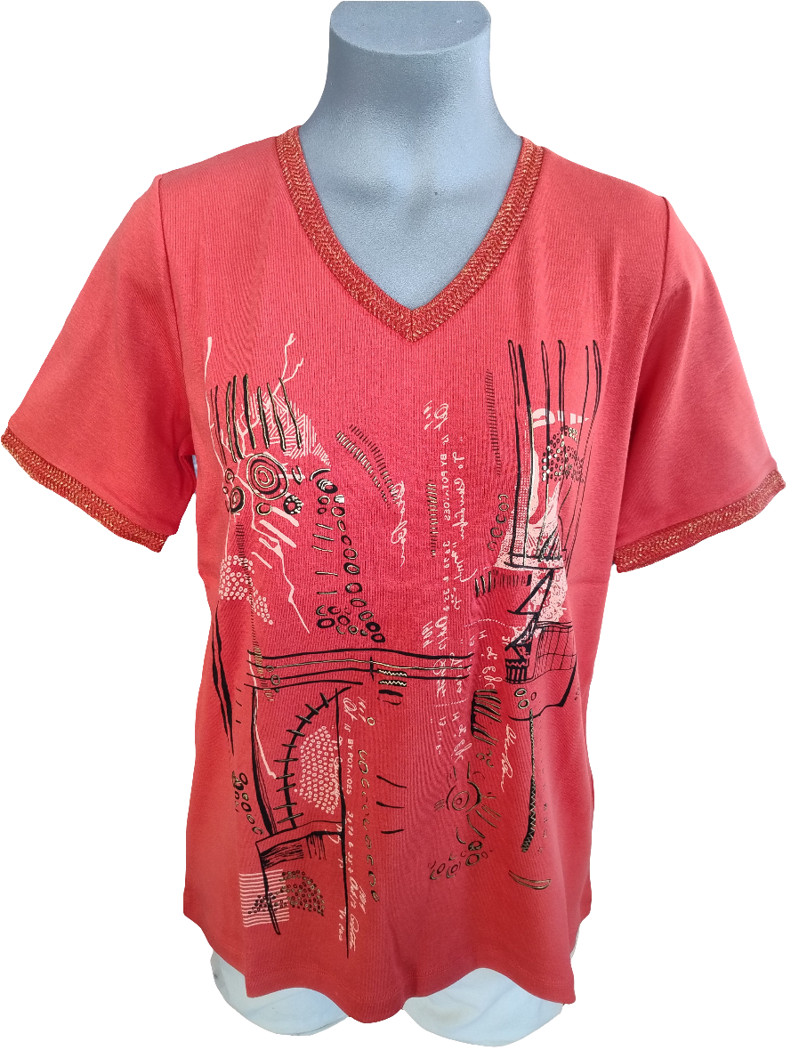 Bagoraz Brique Short Sleeve Top