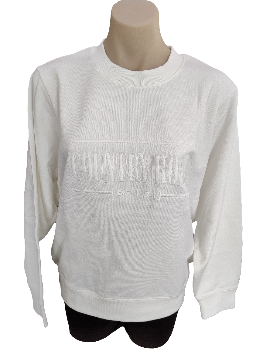 Country Road Heritage Womens Sweatshirt - Ecru