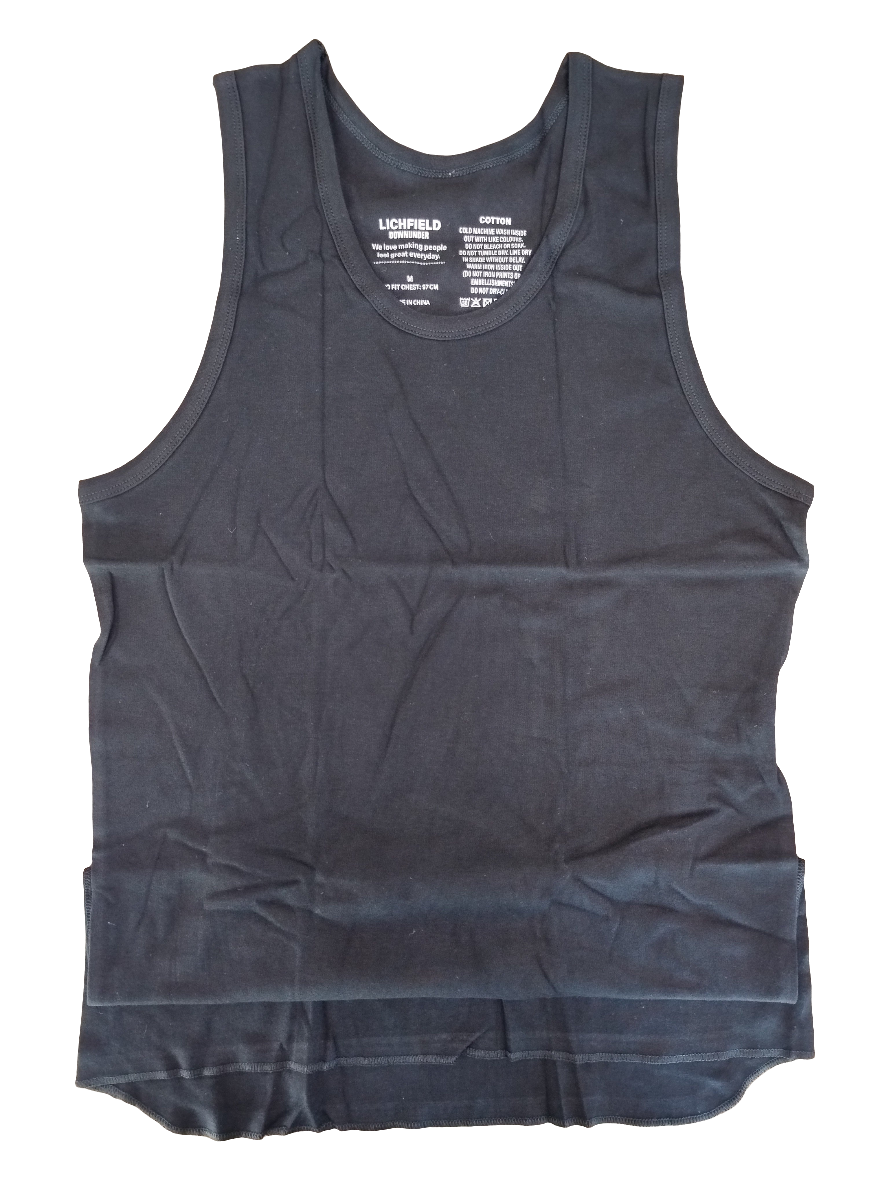Lichfield Down Under Athletic Singlet - Black