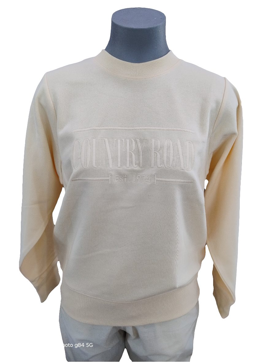 Country Road Heritage Womens Sweatshirt - Buttermilk
