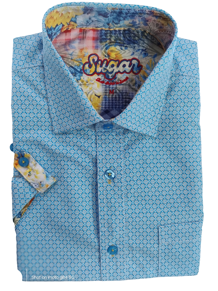 Sugar Quest Short Sleeve Shirt - Aqua