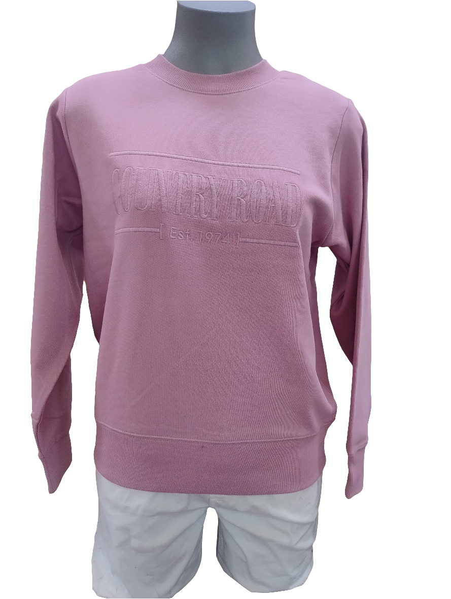 Country Road Heritage Womens Sweatshirt - Dusty Rose